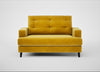 Mistral Loveseat Smart Luxe Velvet Canary / Black