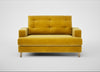 Mistral Loveseat Smart Luxe Velvet Canary / Natural
