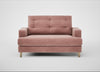 Mistral Loveseat Smart Luxe Velvet Dusky Pink / Natural