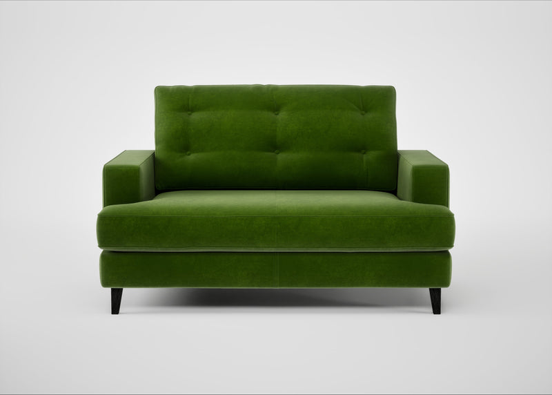 Mistral Loveseat Smart Luxe Velvet Grass / Black