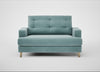 Mistral Loveseat Smart Luxe Velvet Mineral Blue / Natural