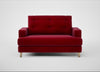 Mistral Loveseat Smart Luxe Velvet Mulberry / Natural