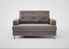 Mistral Loveseat Smart Luxe Velvet Mushroom / Natural