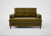 Mistral Loveseat Smart Luxe Velvet Peridot / Black