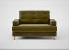 Mistral Loveseat Smart Luxe Velvet Peridot / Natural
