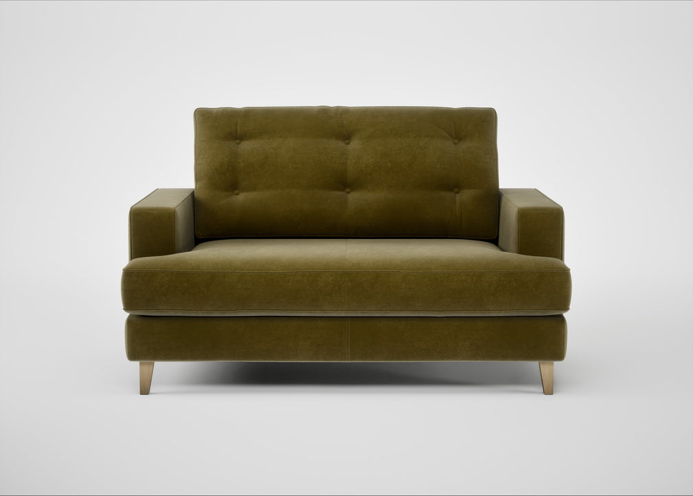Mistral Loveseat Smart Luxe Velvet Peridot / Natural