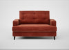 Mistral Loveseat Smart Luxe Velvet Tawny / Black