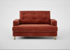 Mistral Loveseat Smart Luxe Velvet Tawny / Natural