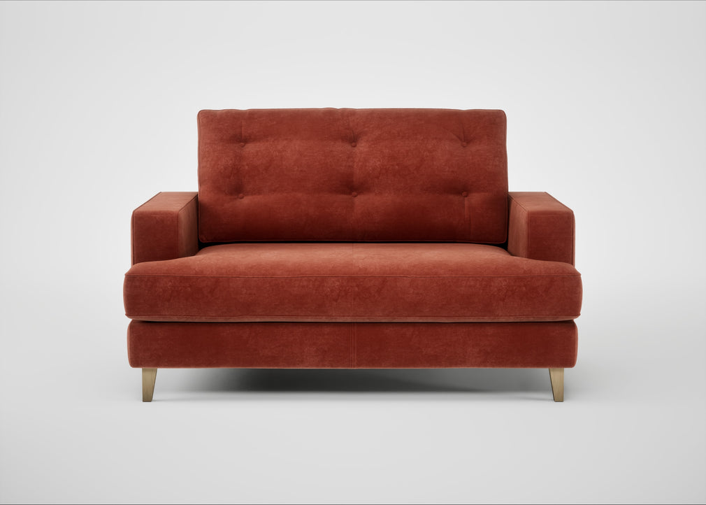 Mistral Loveseat Smart Luxe Velvet Tawny / Natural