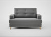 Mistral Loveseat Smart Velvet Mercury / Natural