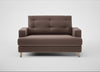 Mistral Loveseat Smart Velvet Mouse / Natural