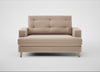 Mistral Loveseat Smart Velvet Pebble / Natural