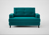 Mistral Loveseat Smart Velvet Petrol / Black