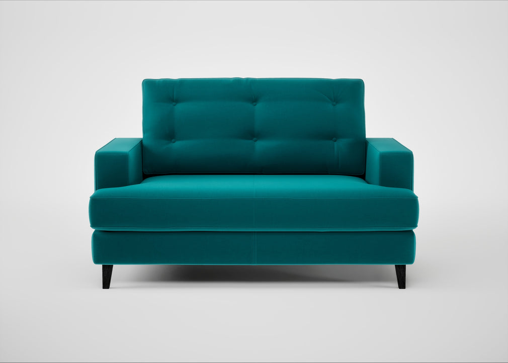 Mistral Loveseat Smart Velvet Petrol / Black