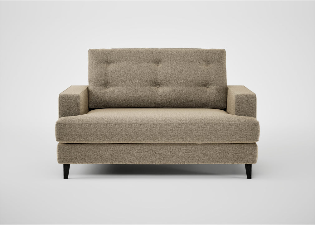 Mistral Loveseat Boucle Velvet Rocky / Black