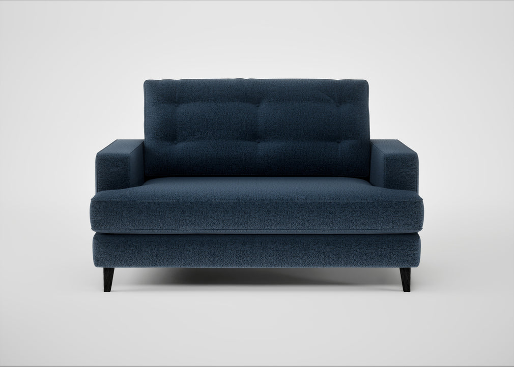 Mistral Loveseat Boucle Velvet Space / Black