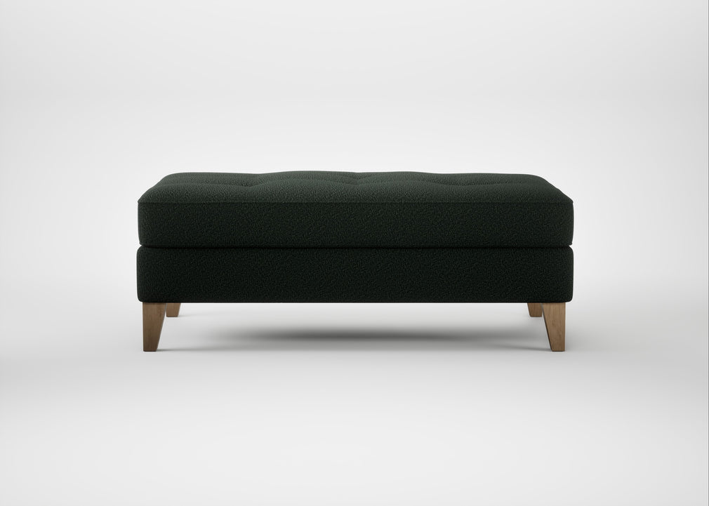 Mistral Footstool Boucle Fern / Natural