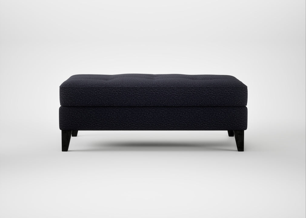 Mistral Footstool Boucle Indigo / Black