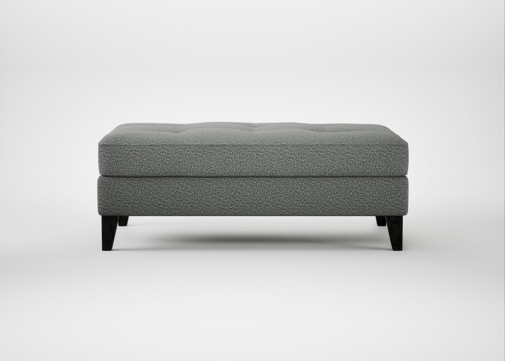 Mistral Footstool Boucle Steel / Black