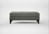 Mistral Footstool Boucle Tweed Lapis / Black