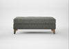 Mistral Footstool Boucle Tweed Lapis / Natural