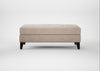 Mistral Footstool Boucle Tweed Pearl / Black