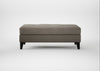 Mistral Footstool Broad Weave Pebble / Black