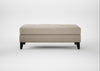 Mistral Footstool Broad Weave Putty / Black