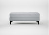 Mistral Footstool Broad Weave Tin / Black