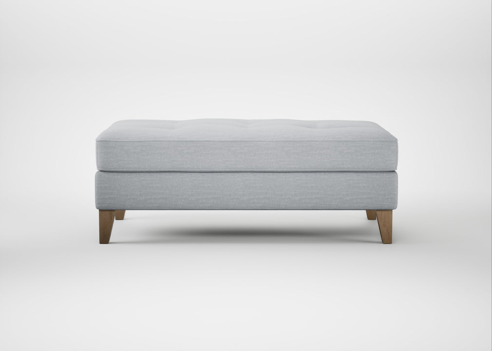 Mistral Footstool Broad Weave Tin / Natural