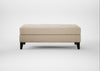 Mistral Footstool Brushed Cotton Oat / Black