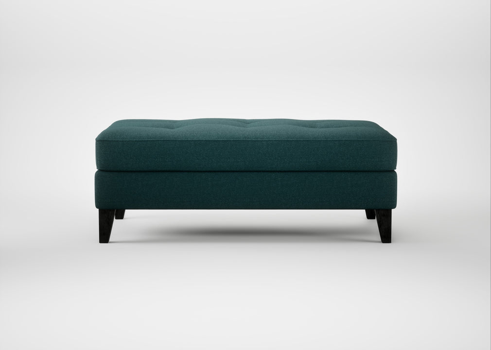 Mistral Footstool Brushed Cotton Pine / Black
