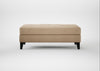 Mistral Footstool Capelo Linen-Cotton Bamboo / Black