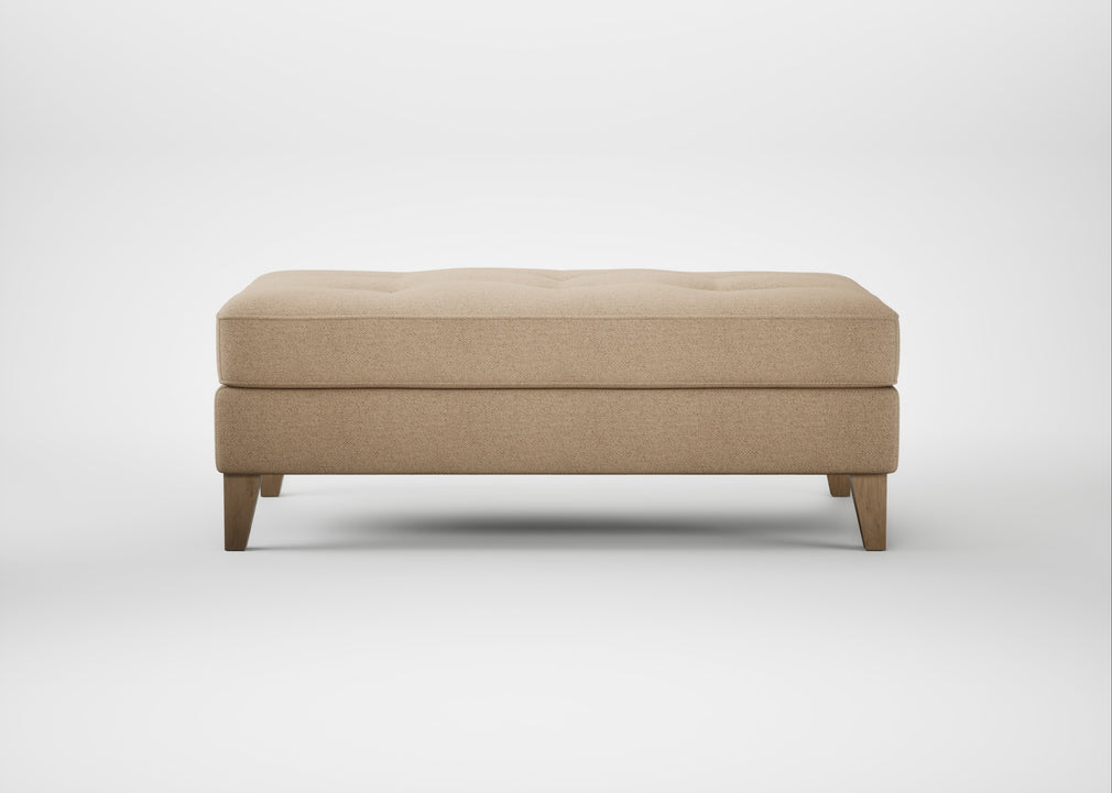 Mistral Footstool Capelo Linen-Cotton Bamboo / Natural