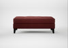 Mistral Footstool Capelo Linen-Cotton Etruscan Red / Black