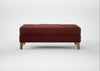 Mistral Footstool Capelo Linen-Cotton Etruscan Red / Natural