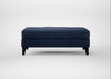 Mistral Footstool Capelo Linen-Cotton Inkspot / Black