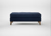 Mistral Footstool Capelo Linen-Cotton Inkspot / Natural