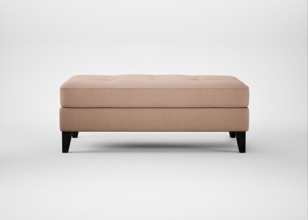 Mistral Footstool Capelo Linen-Cotton Rosedale / Black