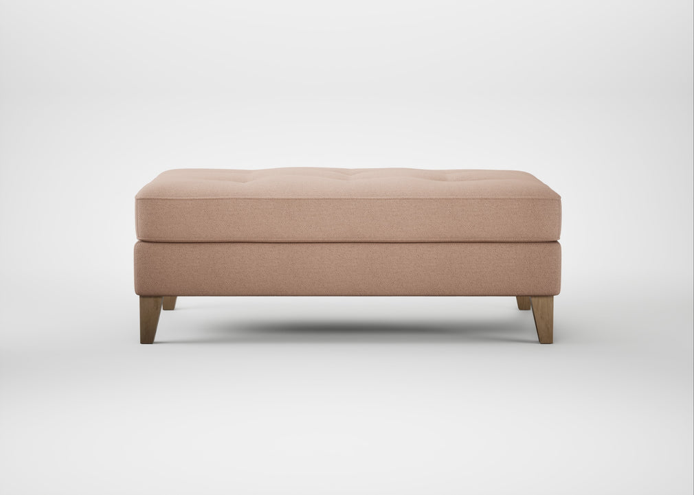 Mistral Footstool Capelo Linen-Cotton Rosedale / Natural