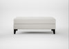 Mistral Footstool Capelo Linen-Cotton Sea Salt / Black
