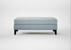 Mistral Footstool Capelo Linen-Cotton Sea Shanty / Black