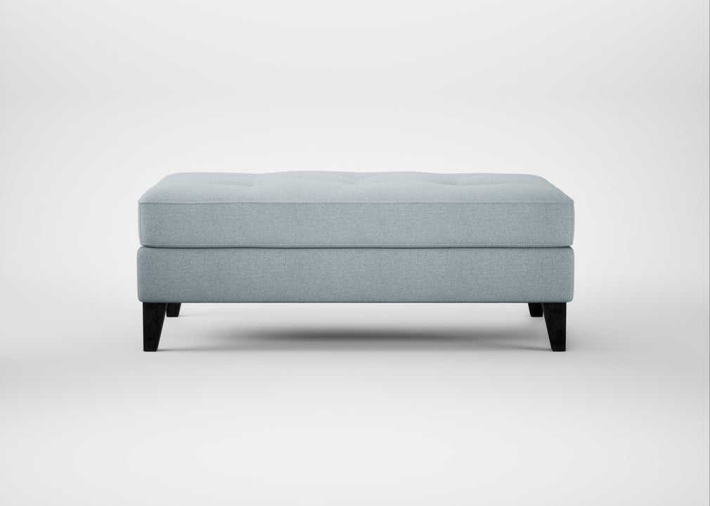 Mistral Footstool Capelo Linen-Cotton Sea Shanty / Black