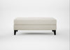 Mistral Footstool Chunky Boucle Ecru / Black