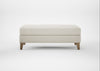 Mistral Footstool Chunky Boucle Ecru / Natural