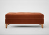 Mistral Footstool Cotton Velvet Russet / Natural