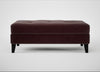Mistral Footstool Smart Luxe Velvet Acorn / Black