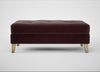Mistral Footstool Smart Luxe Velvet Acorn / Natural