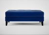 Mistral Footstool Smart Luxe Velvet Azure / Black