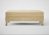 Mistral Footstool Smart Luxe Velvet Biscuit / Natural